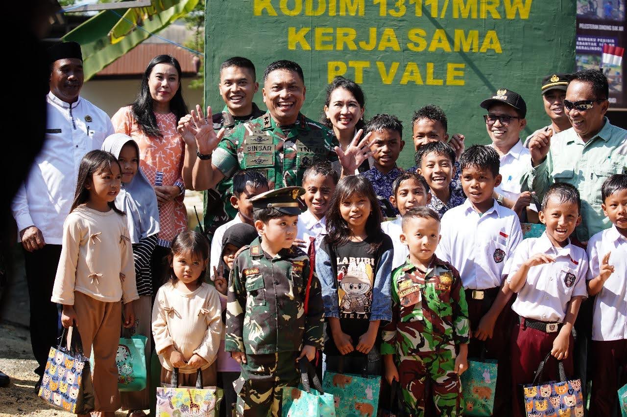 Military-Industry Synergy: Commander of Kodam XXIII/Palaka Wira Commends PT Vale’s Commitment to Asta Cita Through Clean Water Program in Morowali
