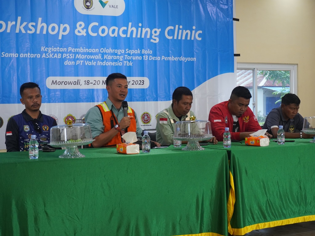 Dukung Peningkatan Kualitas Sepak Bola Morowali, IGP Morowali Gelar Workshop & Coaching Clinic