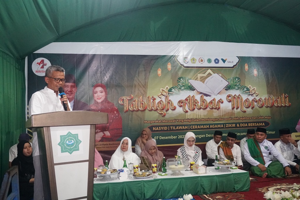 Dukung Sektor Keagamaan di Morowali, PT Vale Gelar Tabligh Akbar