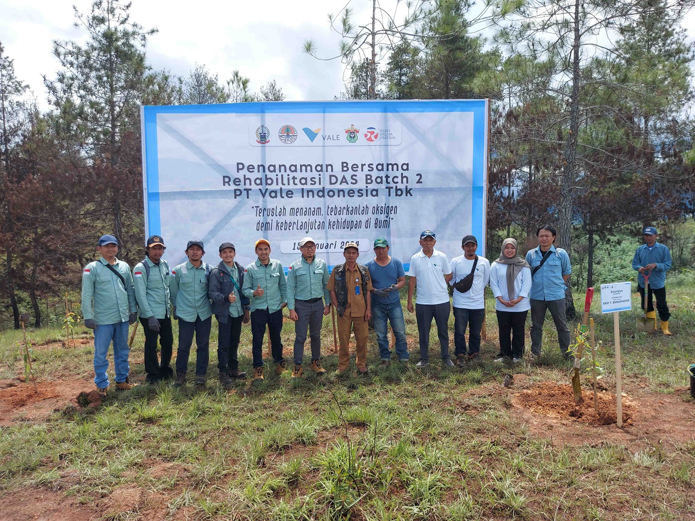 PT Vale Rehabilitasi DAS di Tana Toraja, Tanam 424 Ribu Bibit Pohon