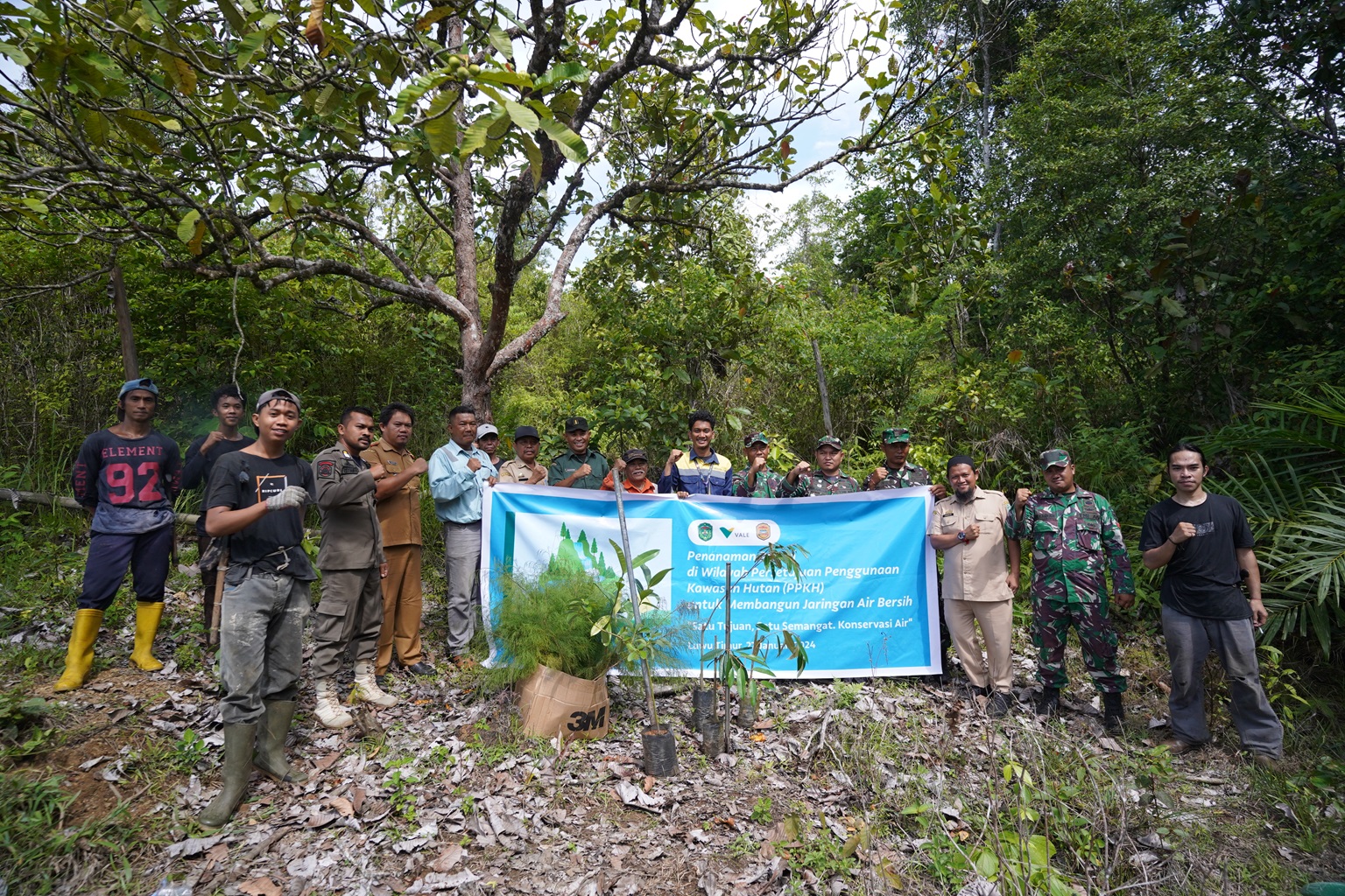 PT Vale  Sinergi Pemda Lutim, Tanam Pohon di Areal Persetujuan Penggunaan Kawasan Hutan