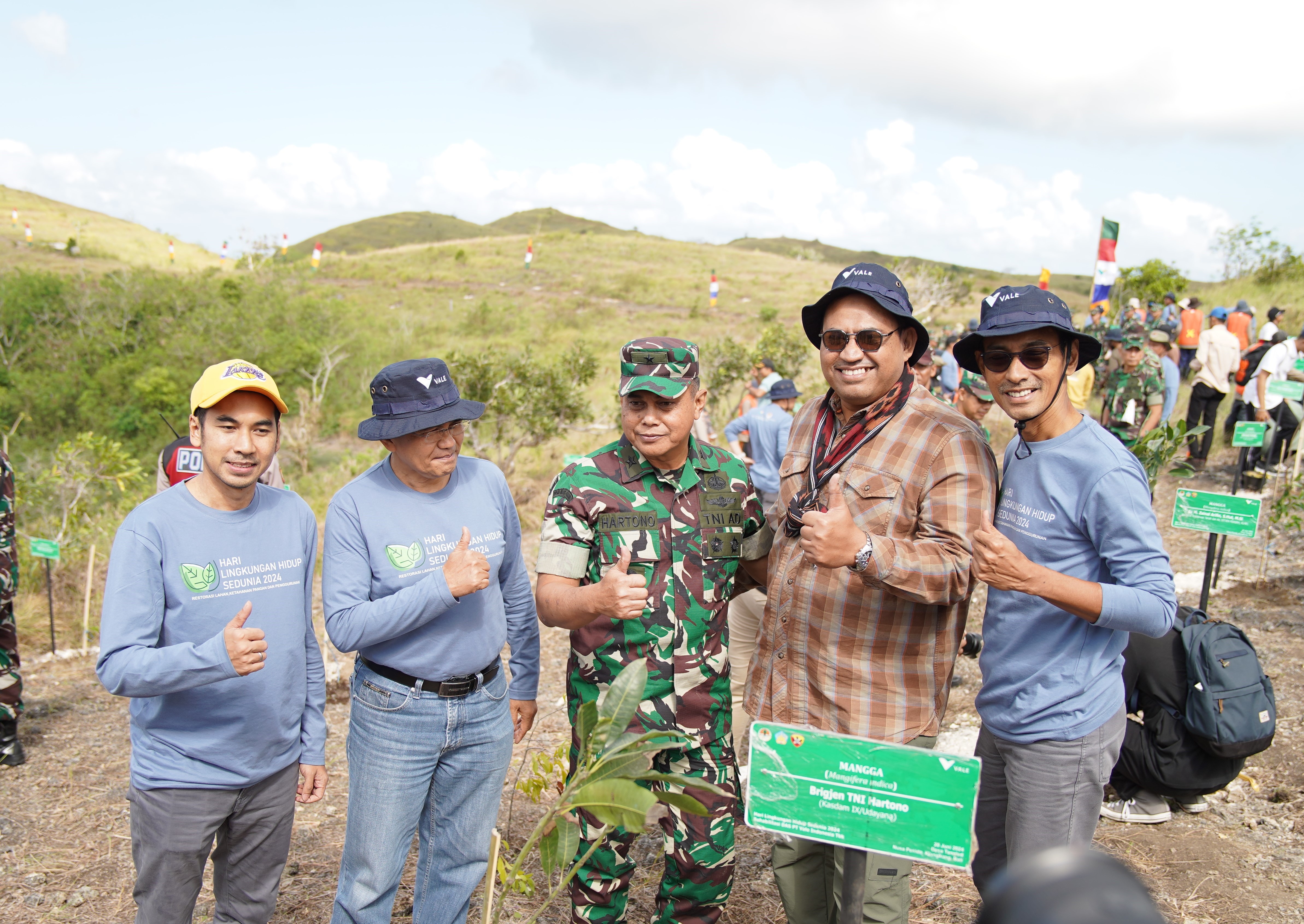 Wujud Komitmen Keberlanjutan, PT Vale Rehabilitasi 200 Hektar Lahan Daerah Aliran Sungai Nusa Penida