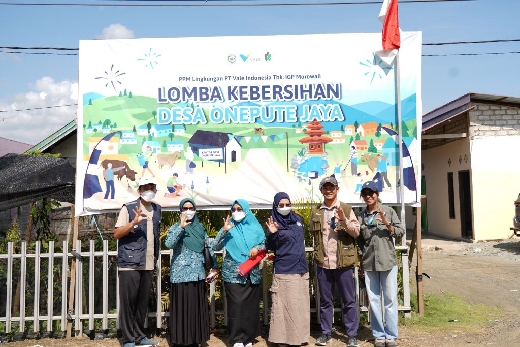 Sebagai upaya mendorong keberlanjutan, &nbsp;PT Vale Indonesia Tbk (PT Vale) Indonesia Growth Project (IGP) Morowali melalui Departemen External Relations bekerja sama dengan pemerintah Desa Onepute Jaya menggelar Lomba Kebersihan Dasawisma yang digelar selama 13 hari.