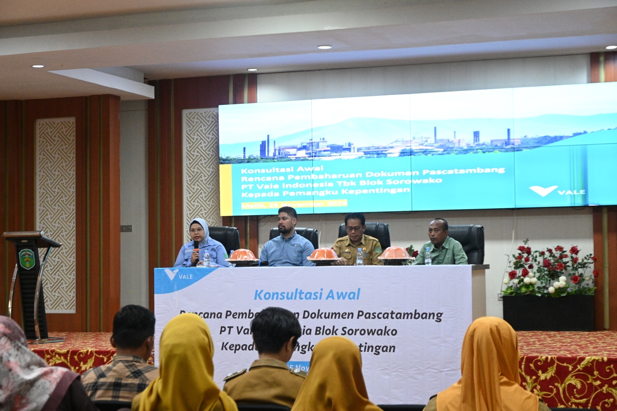 Engaging Stakeholders: PT Vale Outlines Strategic Plan to Update Post-Mining Document for Sustainability