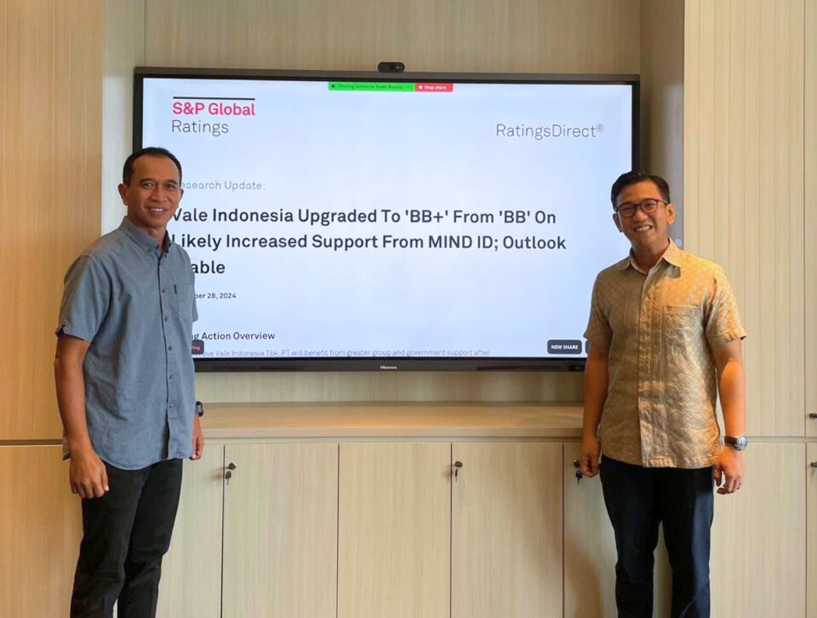 Mencapai Peningkatan Peringkat Kredit BB+, PT Vale Indonesia Tbk Memperkuat Kepercayaan Investor dan Memajukan Pertumbuhan Strategis