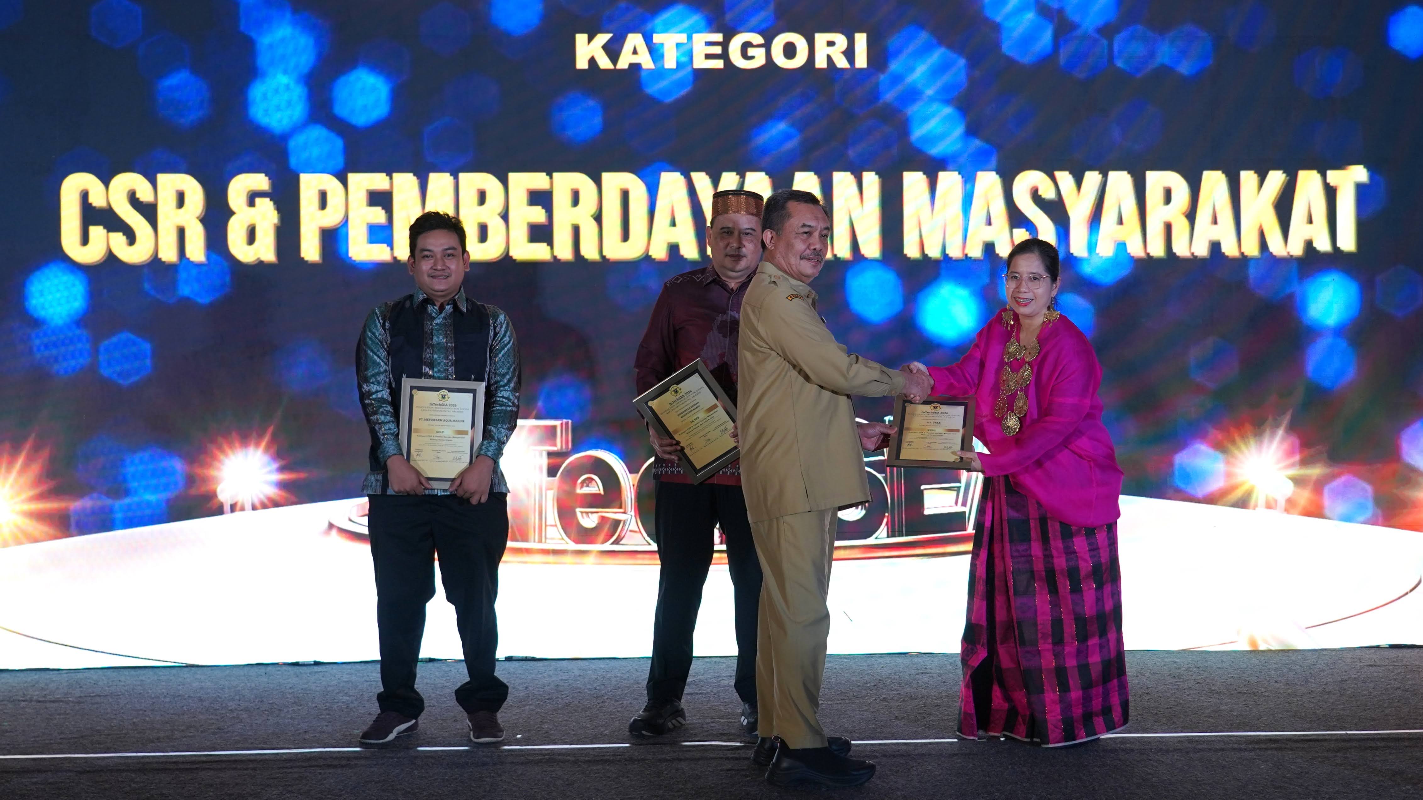 PT Vale Wins Two Gold Awards at InTechSEA 2026 Through Food Security and Maritime Programs