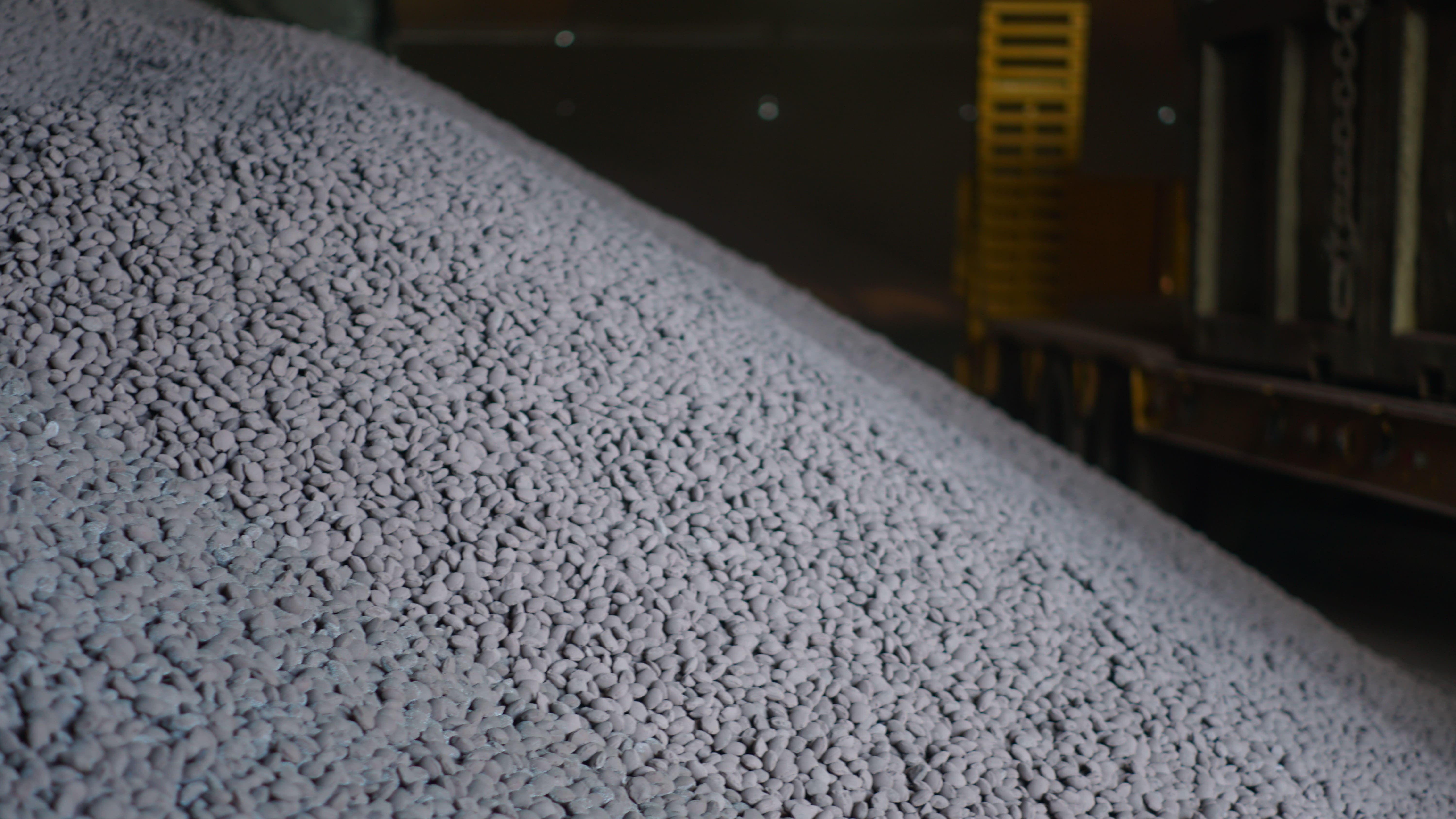A pile of briquettes